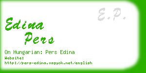 edina pers business card